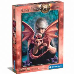 CLEMENTONI CASSE-TÊTE 1000 PIÈCES - DRAGONKIN #39640 (ANNE STOKES)